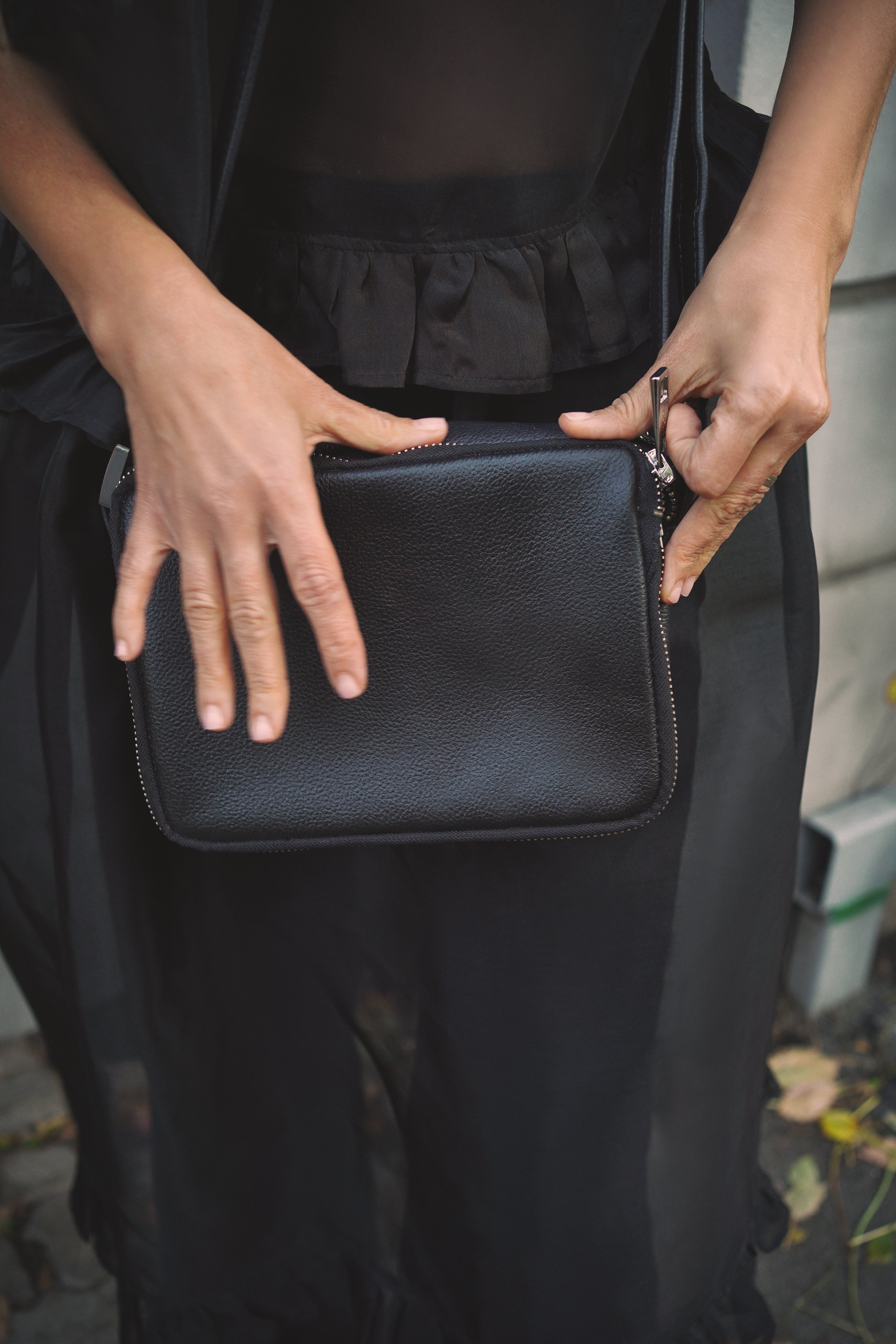 Moon Bag with Detachable Pockets