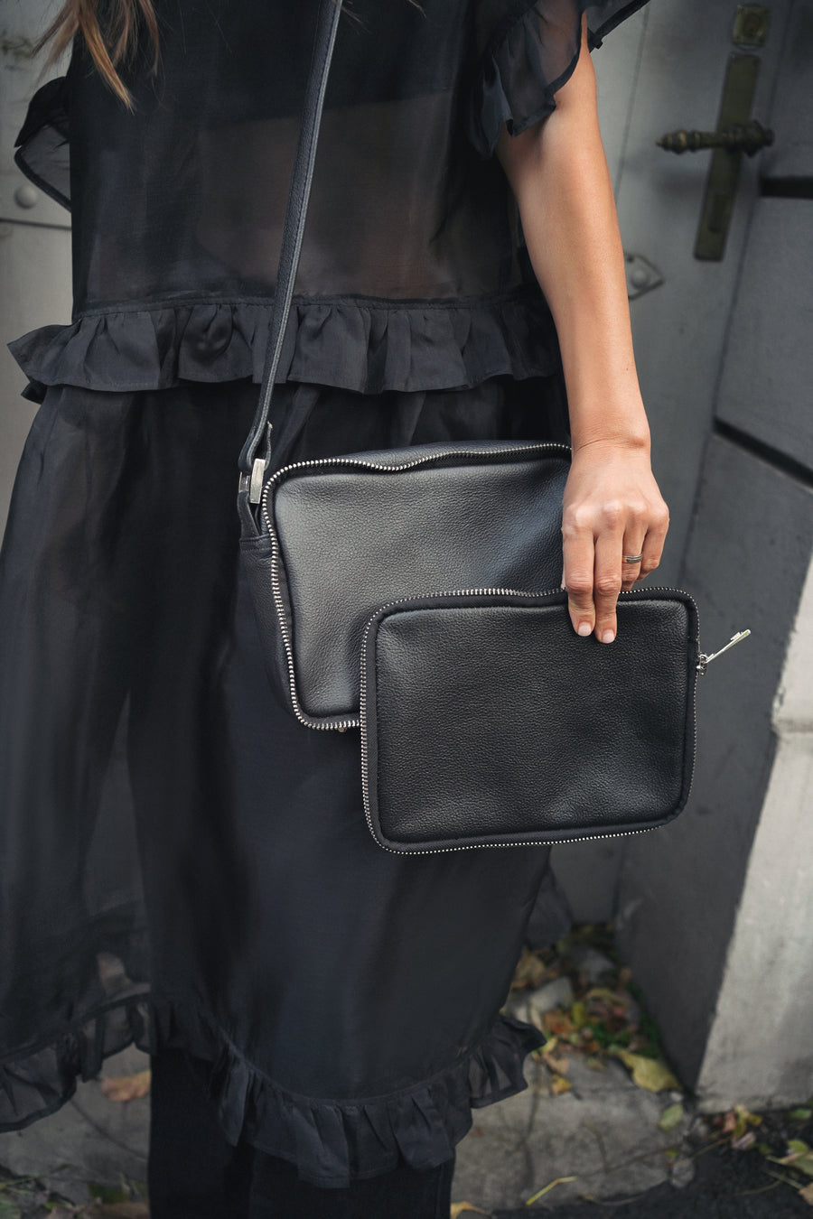 Moon Bag with Detachable Pockets