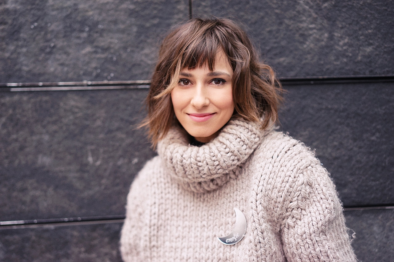 Personalized Moon Brooch