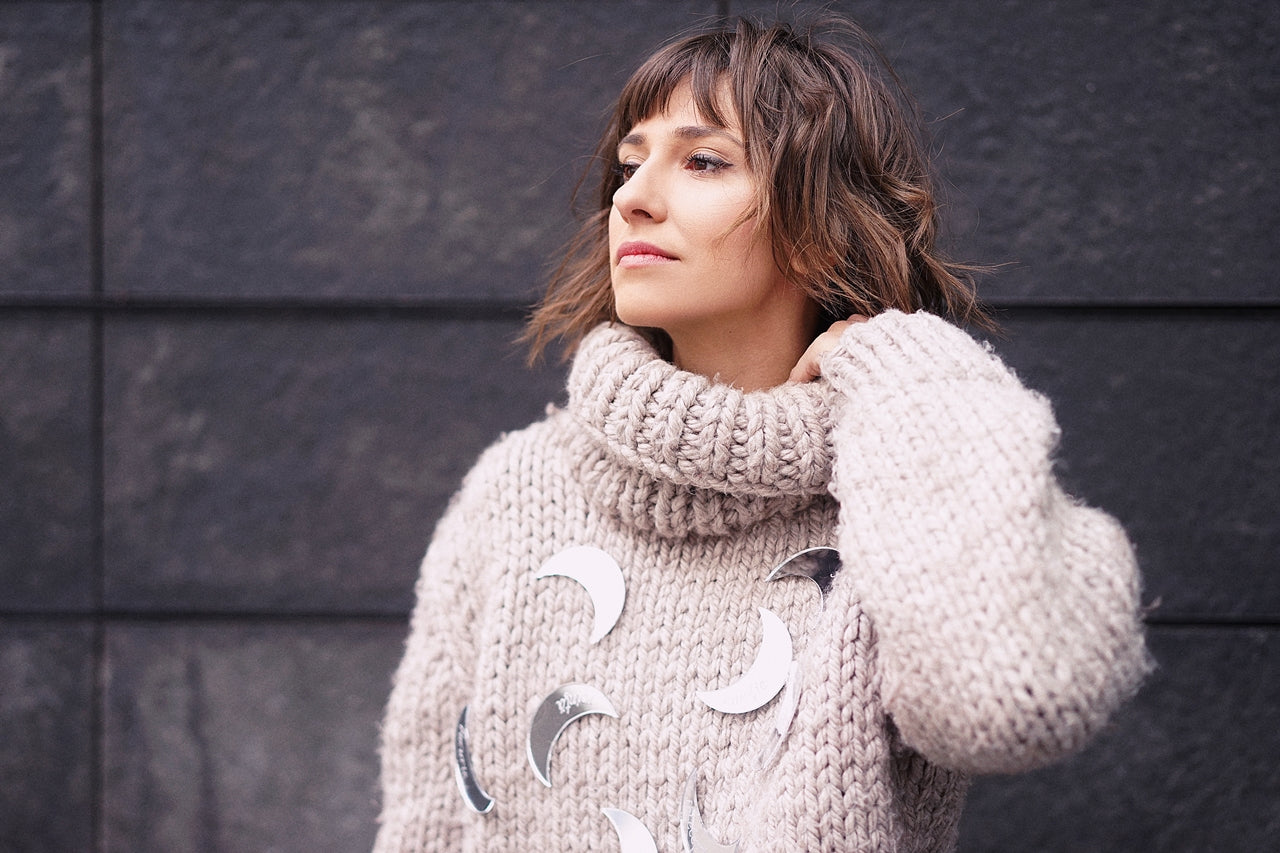 Personalized Moon Brooch