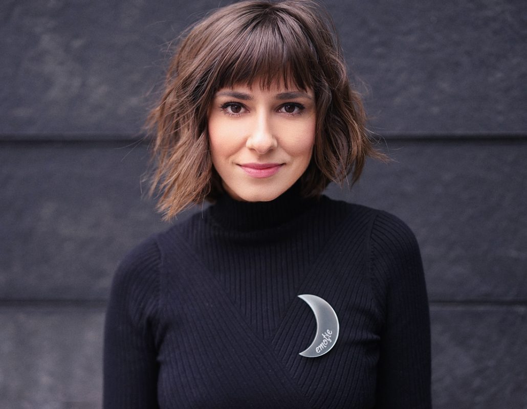 Personalized Moon Brooch