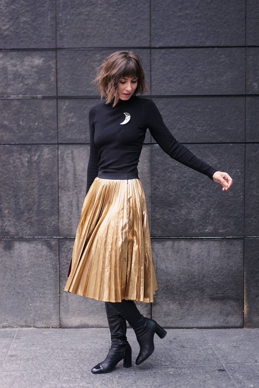 Personalized Moon Brooch