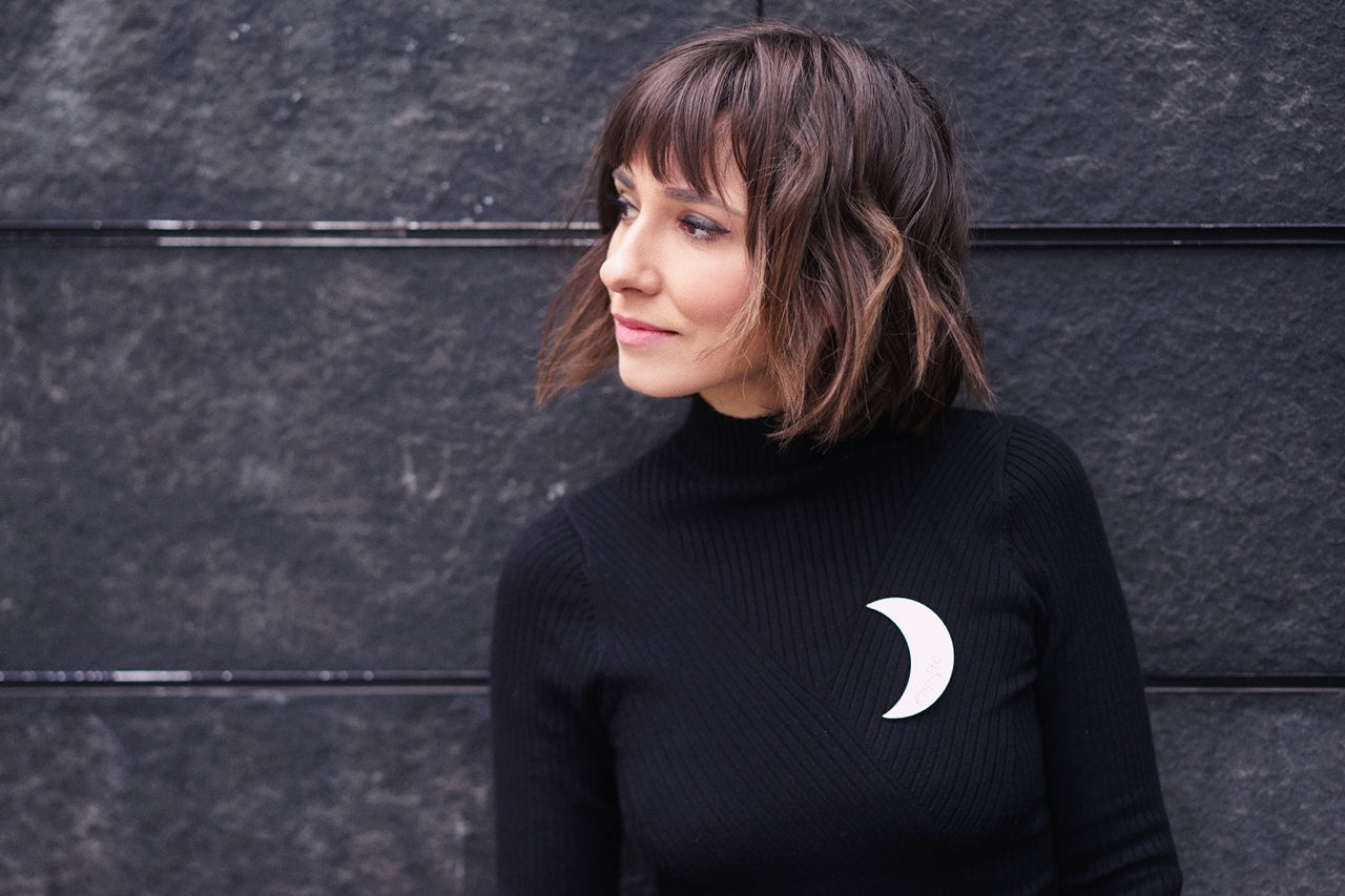 Personalized Moon Brooch