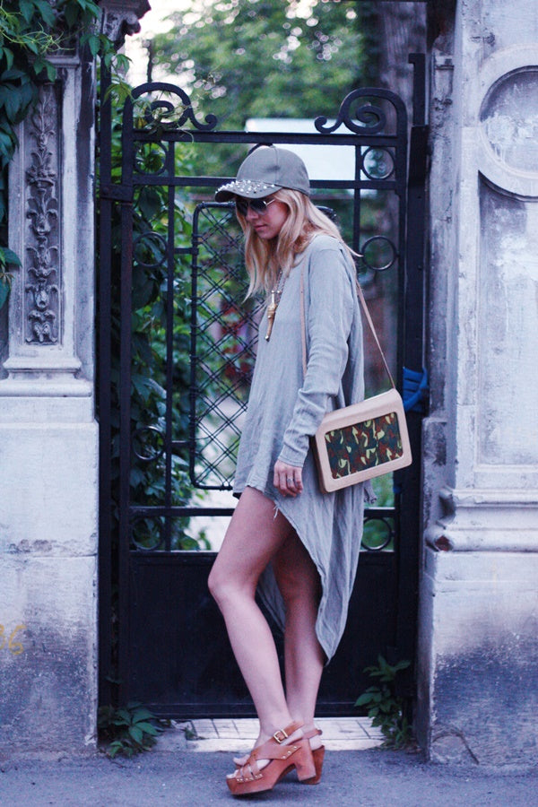 Multifunctional Leather Belt for Moon Clutch